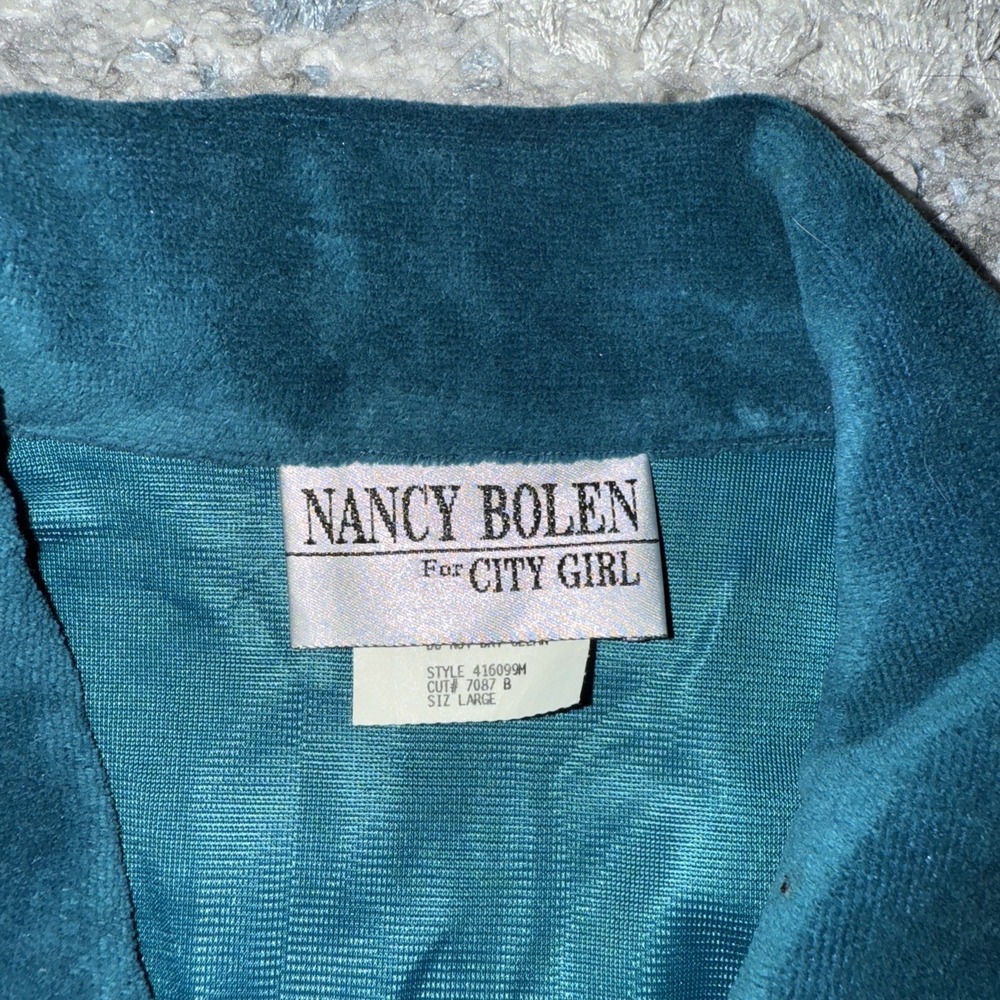 Nancy Bolen City Girl Vest Green Women's Size Large A0005 - Picture 5 of 7